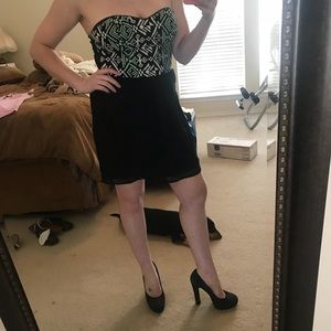 Sugar Lips Strapless Mini Dress w/ Pockets size L